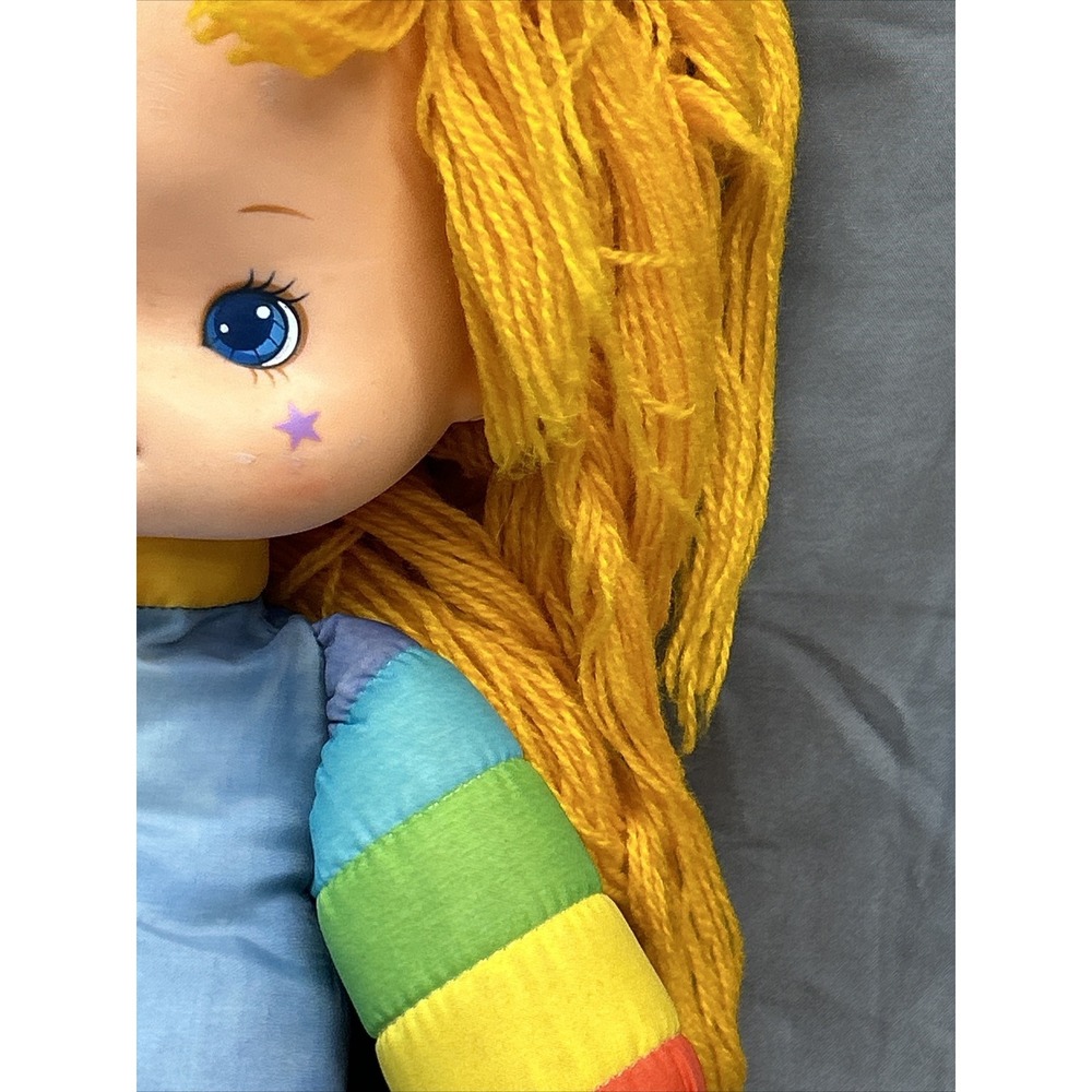 Vintage 1983 Mattel Original Huge 18" Big RAINBOW BRITE Plush Doll Hallmark Rare - Picture 9 of 16
